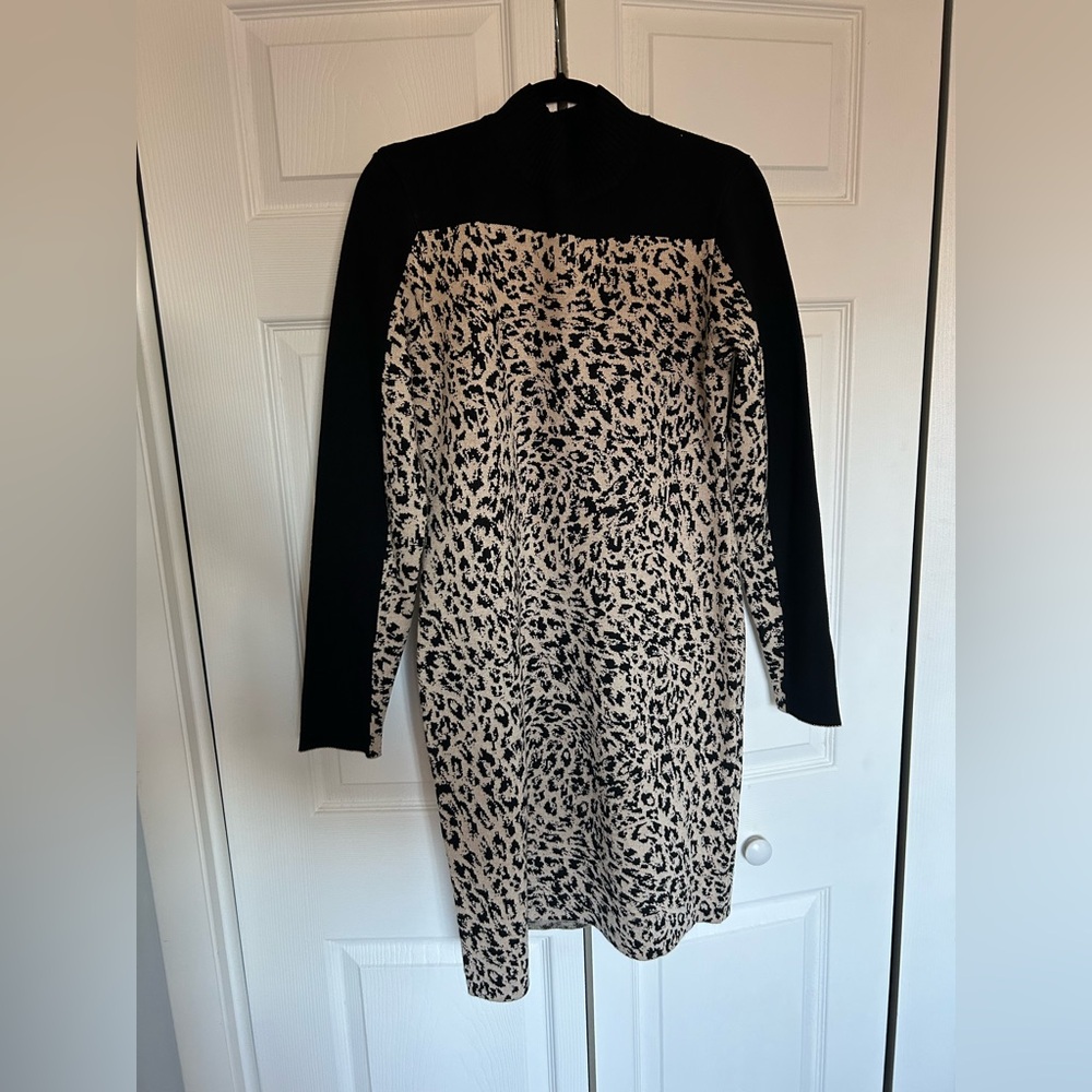 Women’s Leopard Print Sweater Dress NWOT